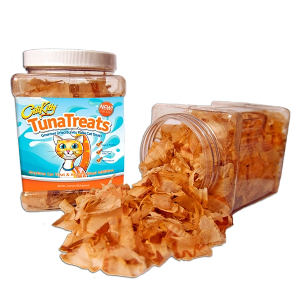 CitiKitty TunaTreats Premium Bonito Flakes 2 oz, 6 oz, 16 oz Jar –  CitiKitty Inc.