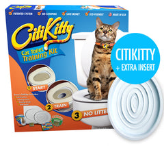CitiKitty Cat Toilet Training Kit with Extra Training Insert - CitiKitty Inc. 
 - 1