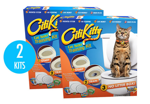 2 Pack - CitiKitty Cat Toilet Training Kit